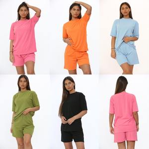 Conjunto de 2 piezas de ropa de mujer de alta calidad: Top corto y pantalón corto, conjunto de sudadera corta con media cremallera y pantalón corto, personalizado. - Product Image 1