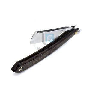 New Arrival High Quality Stainless Steel & Wood Handle <b>Straight</b> Shaving <b>Razors</b> for Barber Use Durable Face Shavers Made Pakistan - Product Image 3