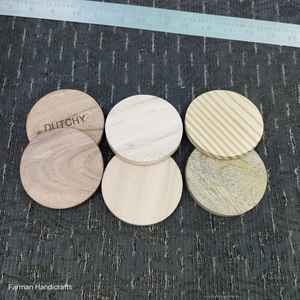 Posavasos de Madera de Pino Clásico de la Mejor Calidad, 10x10cm, Cuadrado, Ecológico, Duradero, para Decoración de Mesa, a Precio Económico - Product Image 6