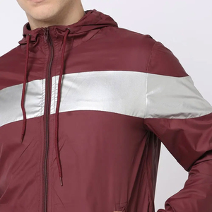 Veste coupe-vent pour homme de qualité supérieure, légère, à prix abordable, entièrement personnalisable, anti-plis, dernières tendances. - Product Image 5