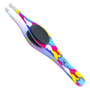 Pinzas para el Vello Facial con Punta Inclinada de Colores, con Agarre Suave y Cómodo y Acabado Metálico Resistente a la Oxidación - Product Image 1