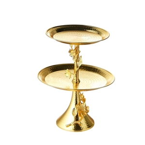 Elegante Soporte Redondo de Metal para Pastel, Pedestal Dorado Electrochapado para Exhibición de Postres, Plato para Cupcakes, Decoración para Bodas y Fiestas de Cumpleaños - Product Image 6