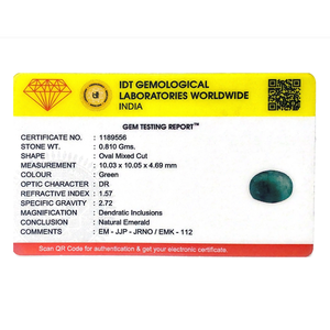 Certified Natural Emerald 4.05 Carat Faceted Oval Loose Gemstone for Fine Jewelry - Product Image 4