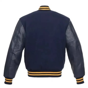 <b>Men's</b> Fleece <b>Baseball</b> <b>Jacket</b> Stand Collar Varsity Windproof Bomber Casual Streetwear College Style Front Breathable - Product Image 3