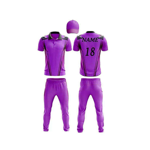 Premium Cricket Uniform Short Sleeve Printed Moisture-Wicking Breathable Customizable Match Kit 100% Polyester - Product Image 6