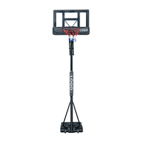 Ring Basket Portabel Luar Ruangan 10ft Custom Pabrik dengan Engkol Tangan & Roda - Ring Basket PC 44" yang Dapat Disesuaikan ANBOO