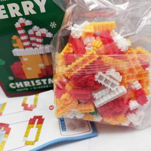 Mini Christmas Stocking Educational <b>Plastic</b> Building <b>Block</b> DIY Toy Set with 172 Pieces for Ages 14+ - Product Image 6