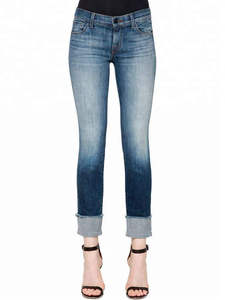 Pantalones Vaqueros Elásticos de Mezclilla para Mujer al por Mayor, Jeans Ajustados de Cintura Alta Azul Claro con Diseño de Bolsillos, Estilo Elegante y Ajuste Delgado - Product Image 3