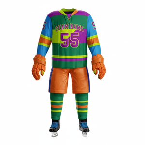 Fábrica de Uniformes de Hockey sobre Hielo Personalizados OEM |   Camisetas de Hockey Transpirables de Malla |   Ropa Deportiva con Impresión Digital, Logotipo y Número Personalizados, Color Personalizado - Product Image 1