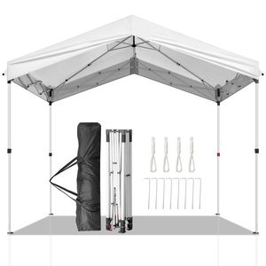 Toldo Exterior de 10x10 pies en Blanco, Pérgola y Gazebo Elegantes para Exteriores - Product Image 2