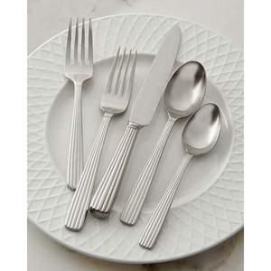 Conjunto de cubertería de lujo para fiesta de boda, Logo personalizado, nuevo diseño cuadrado, pulido de espejo, de acero inoxidable - Product Image 3