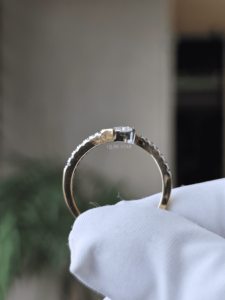 Anillo Abierto con Diamante Cultivado en Laboratorio de 0.35 Ct, Oro de 14K, Ajustable, Certificado IGI, Joyería de Lujo para Mujer - Product Image 3