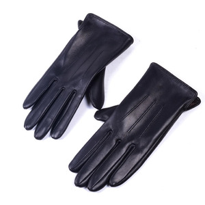 Gants d'hiver en cuir de qualité supérieure, longueur poignet, respirants, compatibles écran tactile, non doublés, thermiques, pour le travail en extérieur et l'usage quotidien - Product Image 4