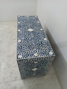 ILAHI's Bone Inlay <b>Drawer</b> Modern Design Agate Detailing <b>Storage</b> Portable Home Furniture - Product Image 3