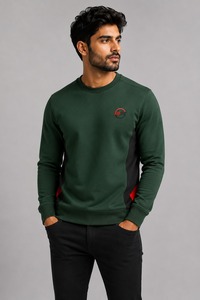 Sudadera de Forro Polar Grueso para Hombre, Cuello Redondo, Manga Larga, Cálida, Informal, para Senderismo, Viajes, Ropa Deportiva, Cómoda - Product Image 2
