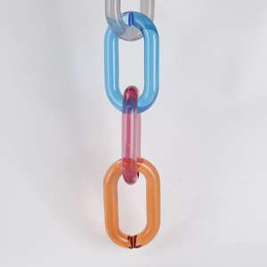 Eslabones de cadena de resina personalizables, de gran tamaño y colores claros, disponibles en varios colores. - Product Image 2