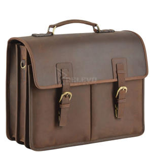 Nouvelle conception, étui pour ordinateur portable en cuir véritable et nylon, 13-15 pouces, grande capacité, sac de voyage sportif de plein air, sac d'affaires de luxe personnalisé - Product Image 3