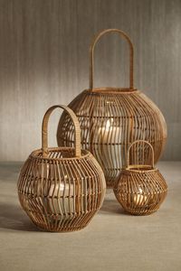 Porte-bougie en rotin tressé naturel, résistant à la chaleur, écologique, porte-bougie chauffe-plat, décoration rustique pour table et lanterne, décoration de la maison et de la salle à manger - Product Image 6