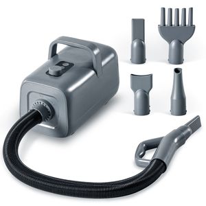 Secador de Mascotas de Alta Velocidad de 1550W con Velocidad y Temperatura Ajustables, 4 Boquillas, Secador de Pelaje para Perros, Calentador Incluido - Product Image 1