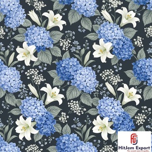 Premium Polyester Digital Printed Fabric Custom Manufacturer for Elegant Dresses Apparel and Home Textiles - Product Image 1