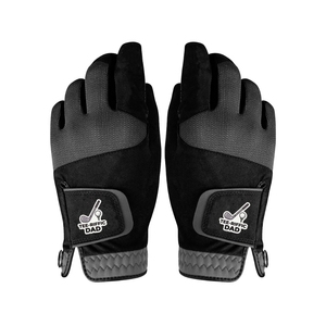 Gants de golf hybrides en daim personnalisés OEM, combinaison de cuir synthétique noir, adhérence améliorée, gants de golf professionnels durables - Product Image 3