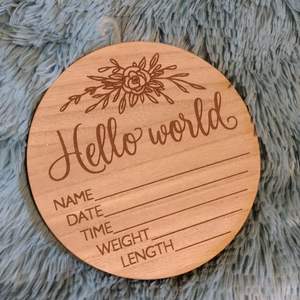 Plaque de puzzle de naissance personnalisée en bois pour bébé |   Meilleure finition et qualité |   Production artisanale |   Commandes en gros au prix d'usine - Product Image 1