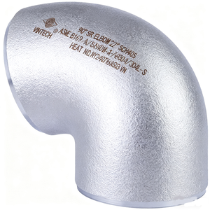 Codo de Tubería de Radio Corto de 90 Grados de Acero Inoxidable 304 304L 316 316L, ASME B16.9 A SA403, Tamaño de 1 a 12 Pulgadas, Vietnam - Product Image 1