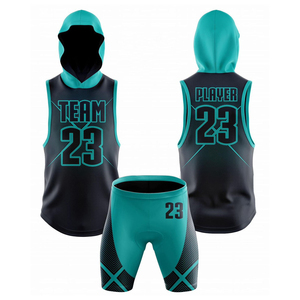 Conjunto de Pantalones Cortos y Camiseta de Baloncesto Sublimados Team 23, Ropa Deportiva de Secado Rápido sin Mangas con Capucha, Unisex para Adultos, Todas las Temporadas - Product Image 3