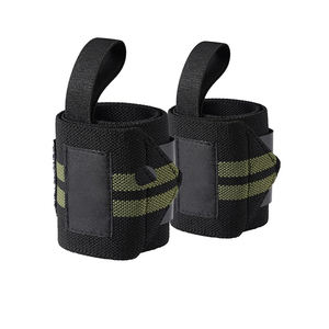 Muñequeras Ajustables de Nailon para Gimnasio, Bandas de Soporte para Levantamiento de Pesas, Elásticas y Cómodas con Cierre de Gancho y Bucle, y Lazos para el Pulgar - Product Image 1