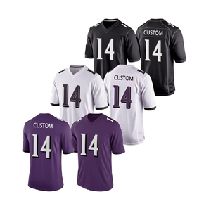 เสื้อฟุตบอลอเมริกันสตรีทแวร์ แบบสั่งทำ ผ้าโพลีเอสเตอร์ตาข่าย ระบายอากาศได้ดี เสื้อกีฬาฟุตบอลสำหรับผู้ชาย - Product Image 2