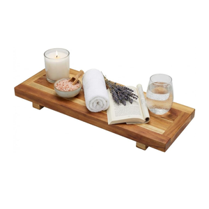 Wholesale Acacia Wooden <b>Bath</b> <b>Tray</b> for Tub Caddy for Bathtub Nice Price from Vietnam Factory - Product Image 1