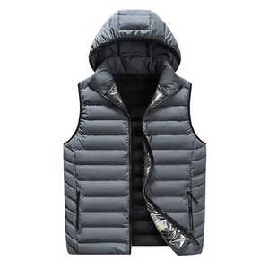 Gilet matelassé personnalisé avec logo, qualité supérieure, sans manches, chaud et confortable, idéal pour les activités sportives et les voyages hivernaux - Product Image 4