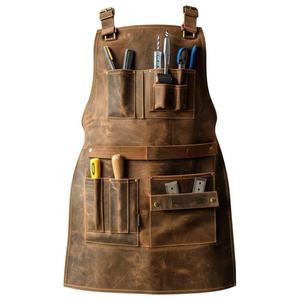 Delantal de Cuero Personalizado, Regalo para Él y Ella, Equipo Profesional para Barbacoa, Carpintería y Soldadura, Grabado Personalizado, Protección a Prueba de Olores - Product Image 1