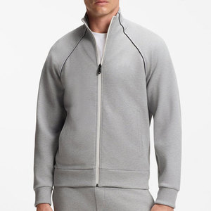 2026 Wholesale Heavyweight Regular Fit Men's Pullover Hooded Breathable 100% Cotton Custom Printed <b>Fleece</b> Tracksuit Set - Product Image 3
