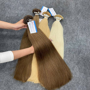 Extensions de cheveux humains vietnamiens de qualité supérieure à pointe plate, kératine à tenue forte, soyeuses, lisses, sans nœuds, longue durée, qualité salon - Product Image 4