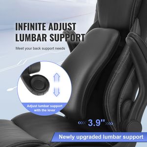 Sedia da Ufficio Direzionale Girevole in Pelle PU con Schienale Alto, Design Ergonomico All'avanguardia, Supporto Lombare Regolabile per il Dolore alla Schiena - Product Image 2