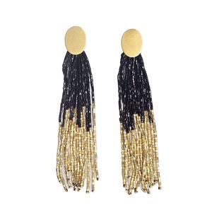 Boucles d'oreilles pendantes personnalisées faites à la main avec perles de rocaille, bijoux de fête tendance de style perlé par MD HANDICRAFTS - Product Image 1