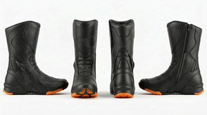 Botas de Motociclismo Personalizadas, Impermeables, Antideslizantes, Material Personalizado, Transpirables, para Carreras y Turismo, Venta al por Mayor, OEM, ODM - Product Image 2