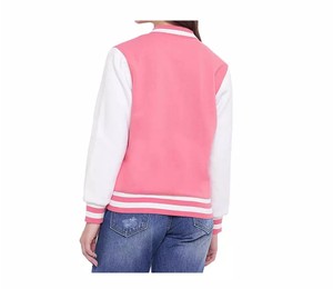 Custom Blue Woven 100% Cotton Quick Dry Breathable Winter <b>Varsity</b> <b>Jacket</b> Women Men | Retro College Letterman Bomber Single - Product Image 2