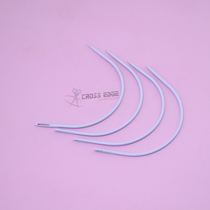 Agujas de coser para extensiones de cabello, en forma de C, curvadas, herramientas para la fabricación de pelucas, para la instalación de tramas de cabello y costura de extensiones. - Product Image 1