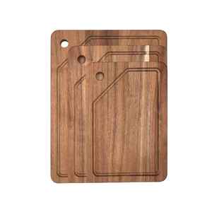 Tabla de Cortar Cuadrada de Madera de Acacia con Asa, Ecológica y Apta para Lavavajillas, Multifuncional para Cortar Carne, Verduras y Pan - Product Image 3