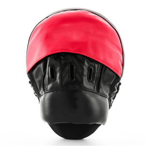 Guantes de Boxeo de Cuero Negros y Rojos para Adultos, Entrenamiento de Sparring, Artes Marciales, Cierre de Gancho y Bucle, Correa de Muñeca Ajustable - Product Image 3