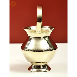 Kamandalu ขนาดเล็กทำด้วยมือ3นิ้วแจกันโลหะจากงานฝีมืออินเดีย - Product Image 4