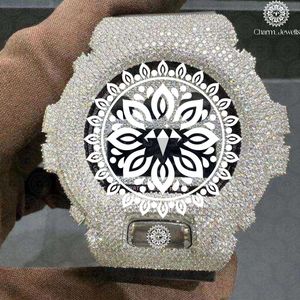 Montre de luxe Charm Jewells en acier inoxydable, cadran carré analogique de 40 mm, verre saphir lumineux, mouvement à quartz unisexe, tendance - Product Image 3