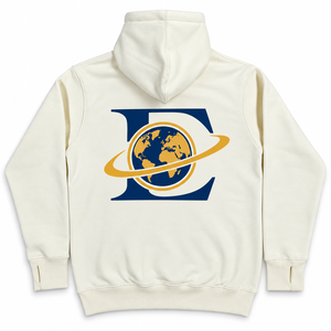 Womens Pullover <b>Hoodie</b> Cotton Blend Fleece Hooded Sweatshirt Kangaroo Pocket Drawstring Front Printed Logo <b>thumb</b> <b>holes</b> - Product Image 2