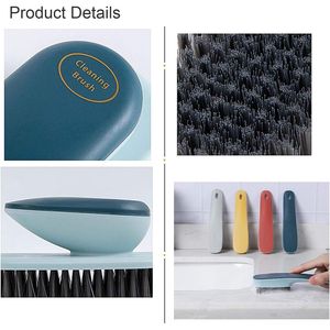 Small Household Gray Cleaning Brush Soft Bristle <b>Scrub</b> for Laundry for <b>Clothes</b> Shoes Underwear Fabric - Product Image 3