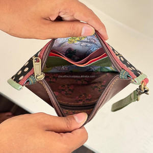 Tendance en gros cheveux sur imprimé animal en cuir véritable portefeuilles de bracelet en cuir véritable Premium fait à la main en cuir Western dames sac à main portefeuilles - Product Image 6