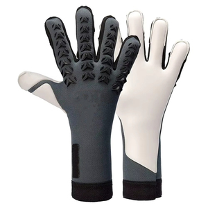 ถุงมือผู้รักษาประตูฟุตบอลมืออาชีพ ดีไซน์ใหม่ วัสดุหนังลาเท็กซ์/PU ปิดด้วยซิป สำหรับเด็กและผู้ใหญ่ - Product Image 6