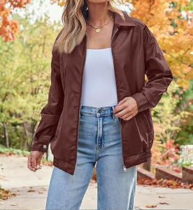 Chaquetas Extra Grandes de Cuero Genuino para Mujer, Chaquetas de Alta Calidad y Estilo, Chaqueta de Motociclista de Moda al por Mayor, Logotipo Personalizado OEM - Product Image 2