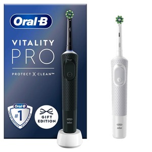 Offre spéciale <span class=keywords><strong>Brosse</strong></span> à dents électrique rechargeable <span class=keywords><strong>Oral</strong></span> <span class=keywords><strong>B</strong></span> <span class=keywords><strong>Vitality</strong></span> 100 Cross Action avec tête de <span class=keywords><strong>brosse</strong></span> ronde pour un nettoyage facile des dents - Product Image 2